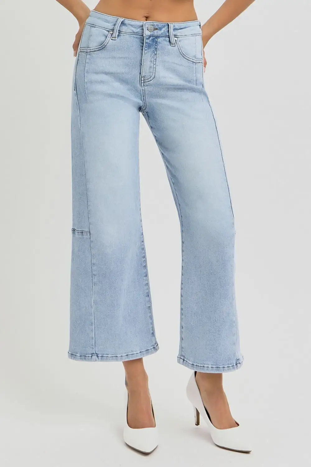 Tiered Breezy Denim Jeans