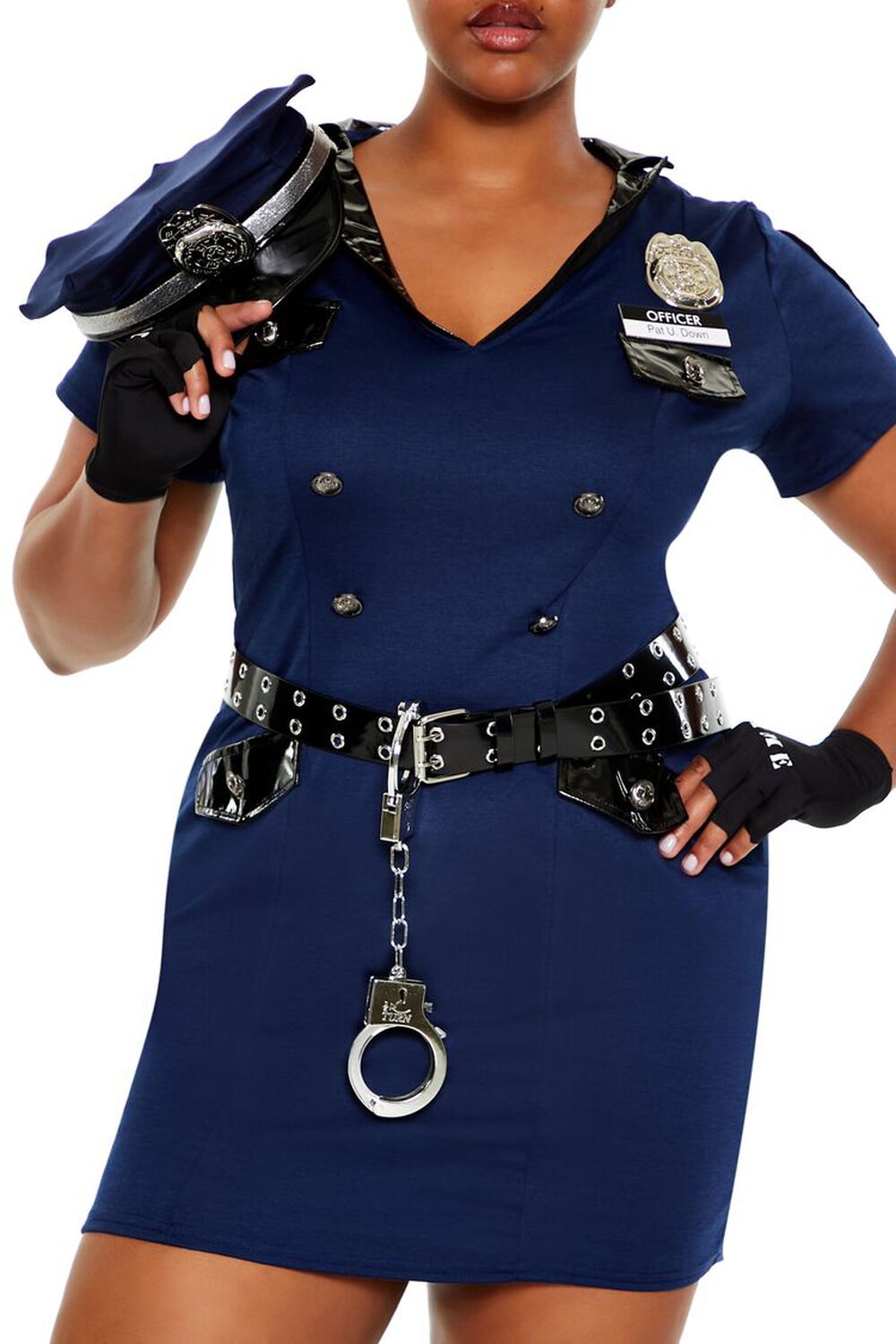 Plus Size Police Woman Costume Set
