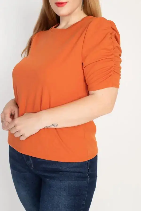 Round-Neck Short-Sleeve Casual Top