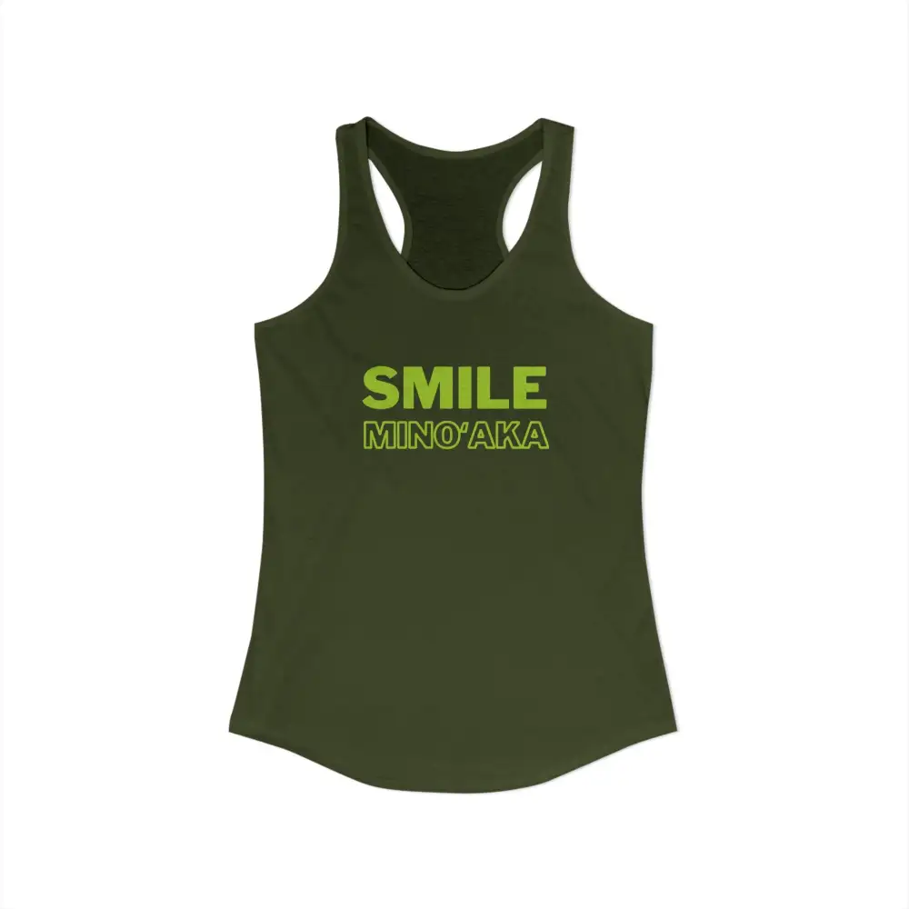 Smile Wordmark Racerback Tank