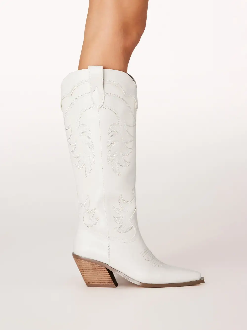 Western Cowboy Pointed-Toe Knee-High Boots