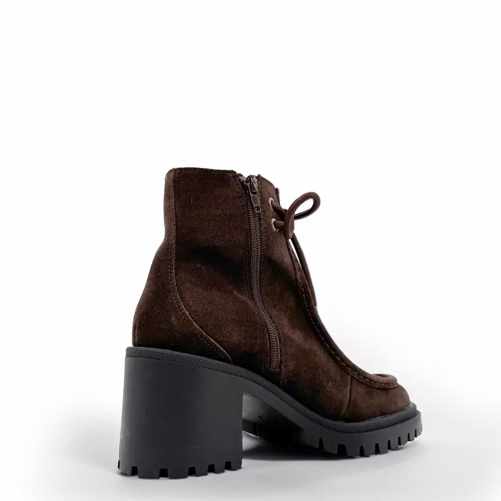 Suede Chunky Heel Ankle Boots