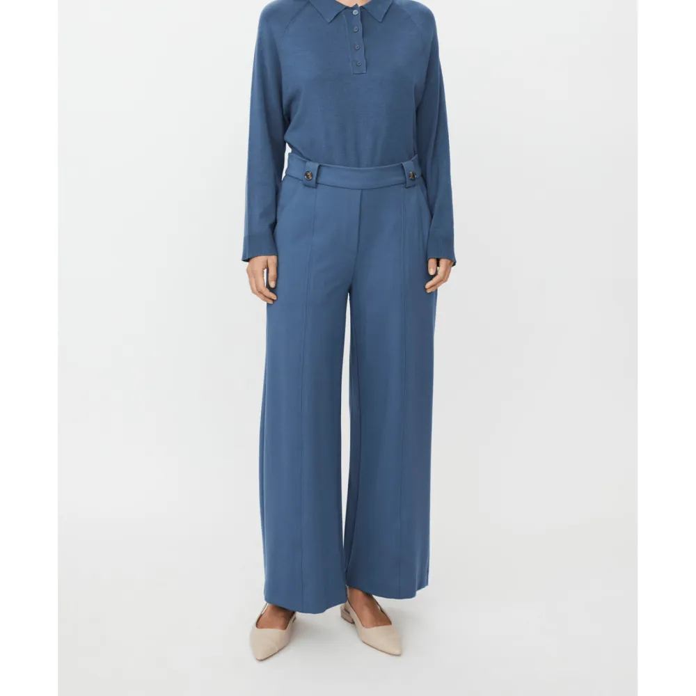 Wide-Leg Jersey Women's Trousers
