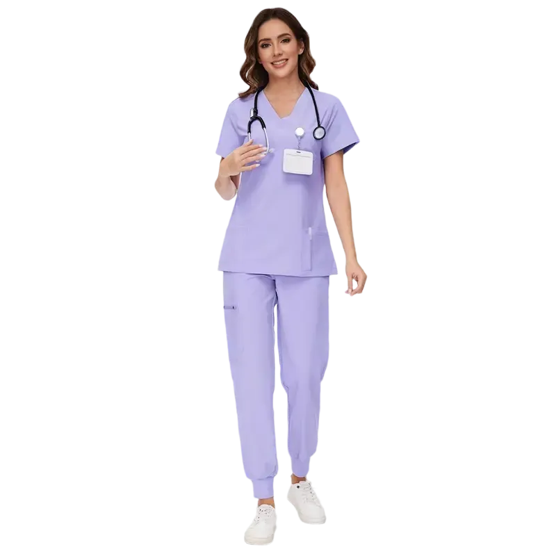 Women's Medical Suit - V-neck Top and Sweatpants