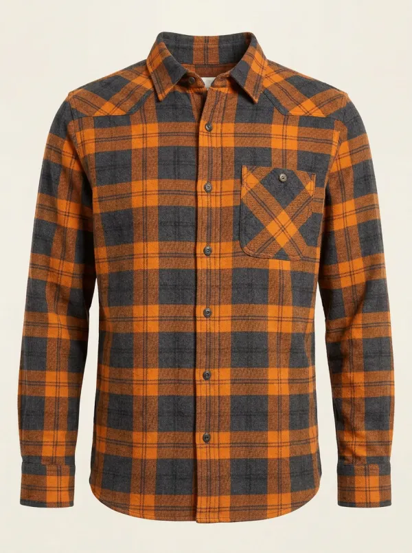 Men's Everyday Plaid Printed Flannel Shirt