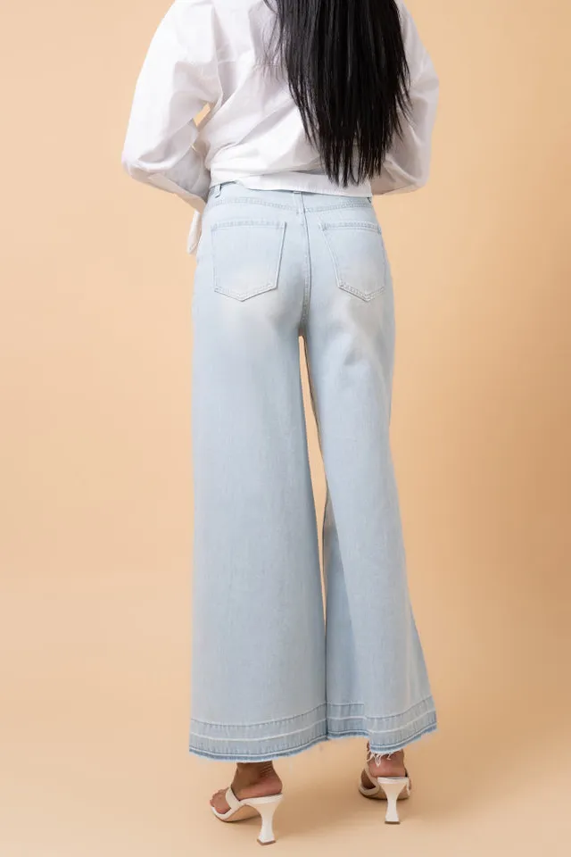 Women's High Rise Relaxed Wide Leg Rigid Denim Jeans