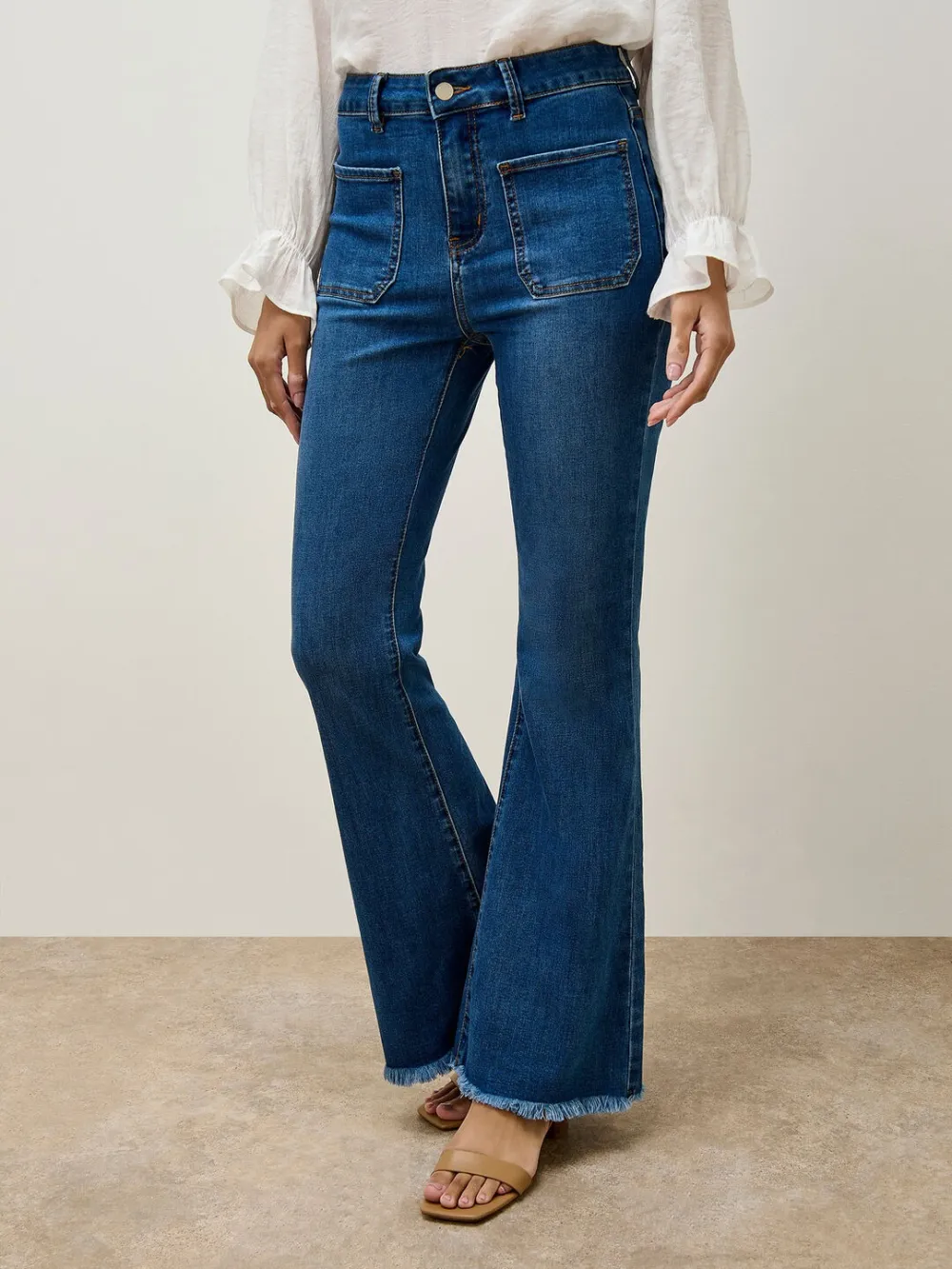 Retro High-Rise Flare Jeans