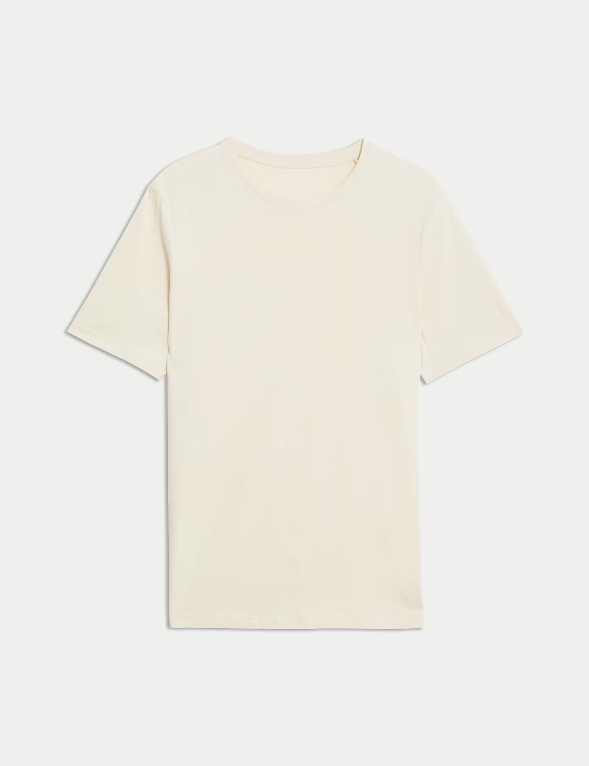 White Basic Crew Neck Short Sleeve Tee