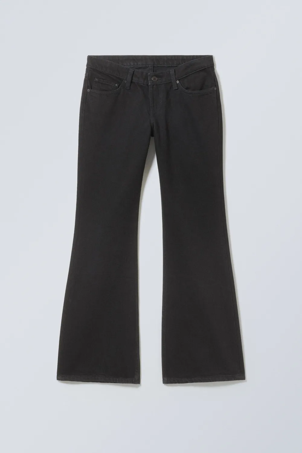 Button Bootcut Slim Jeans