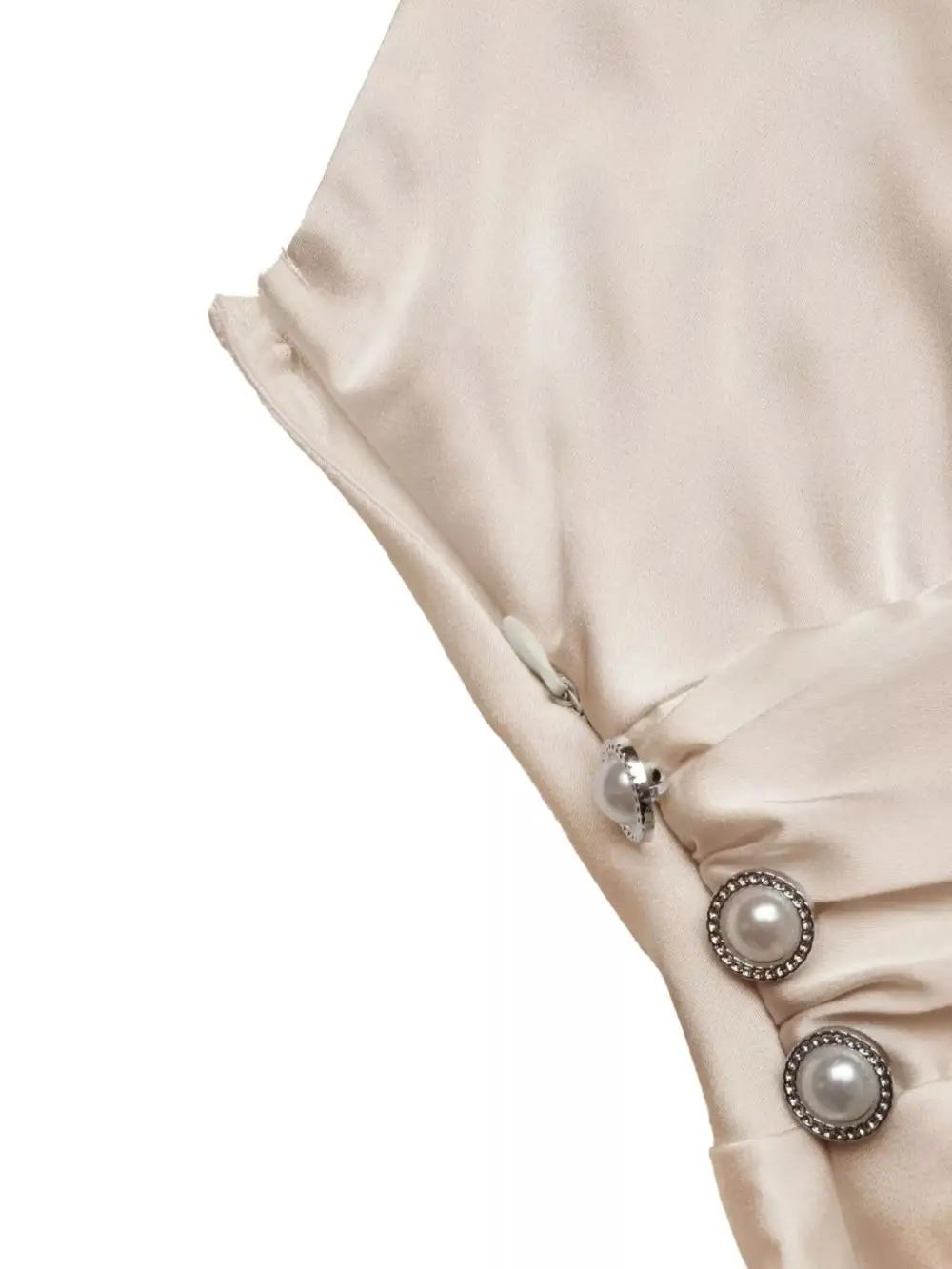 Satin V Neck Maxi Dress