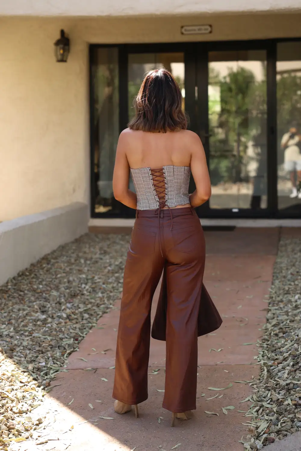 Faux-Leather Pants