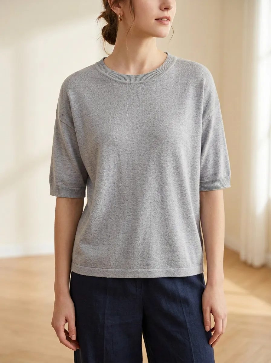 Women's Relaxed Soft Knit T-Shirt