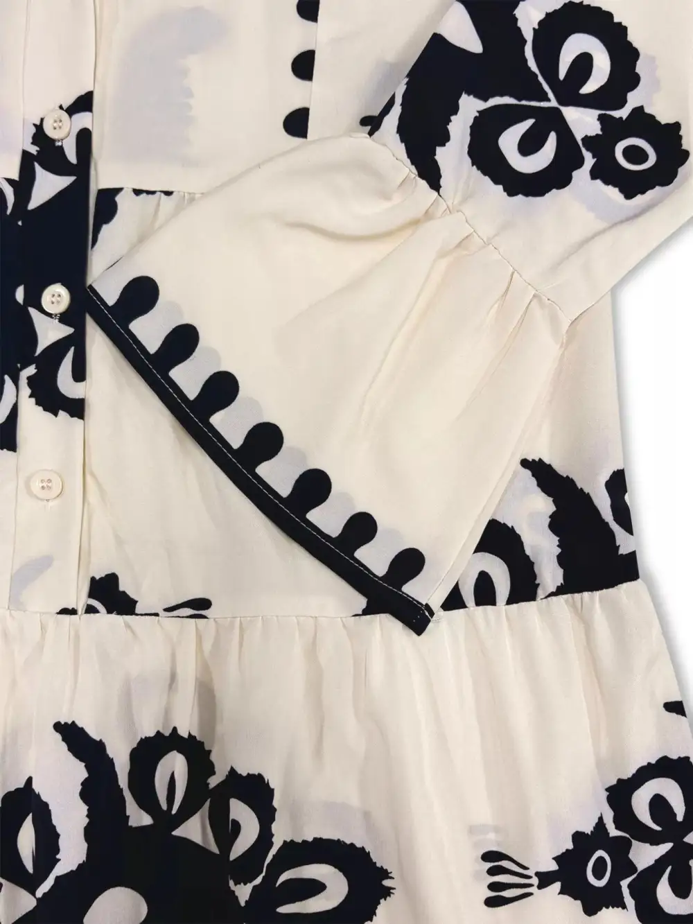 Printed Tiered Midi Dress