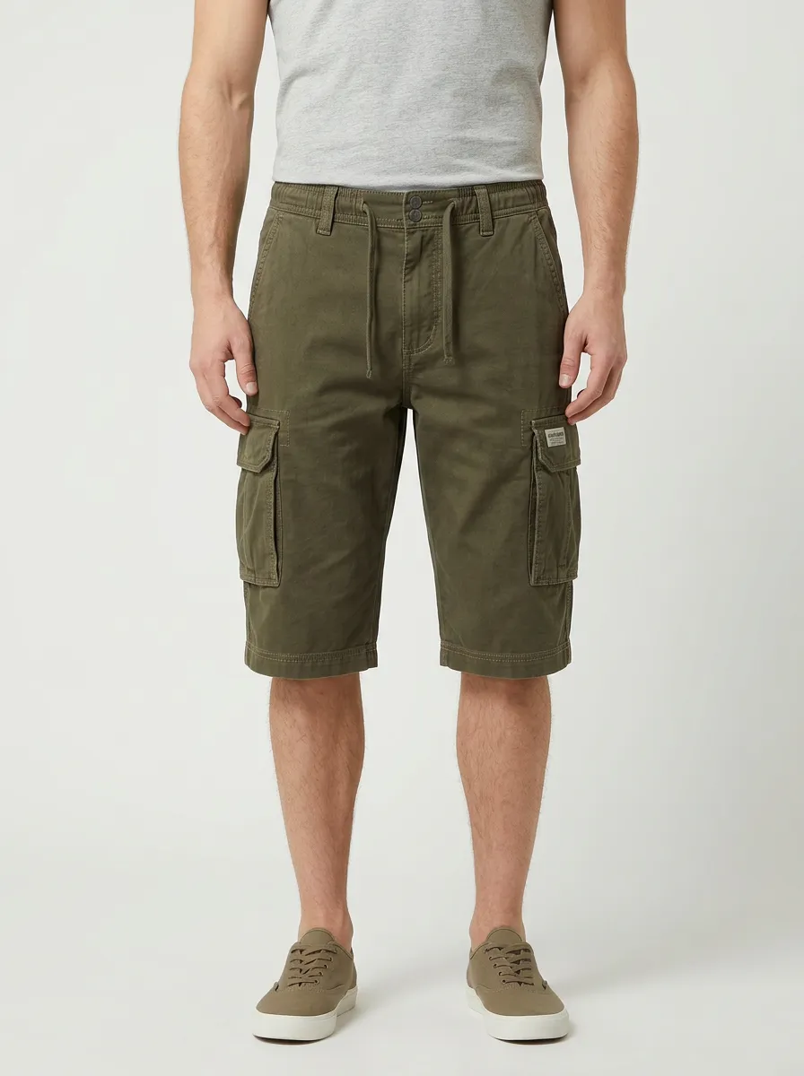 Relaxed Fit Utility Shorts