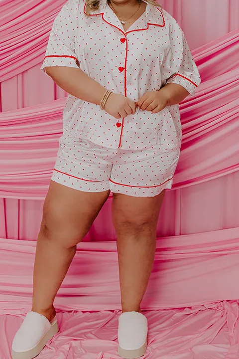 Stolen Hearts Satin Pajama Curves