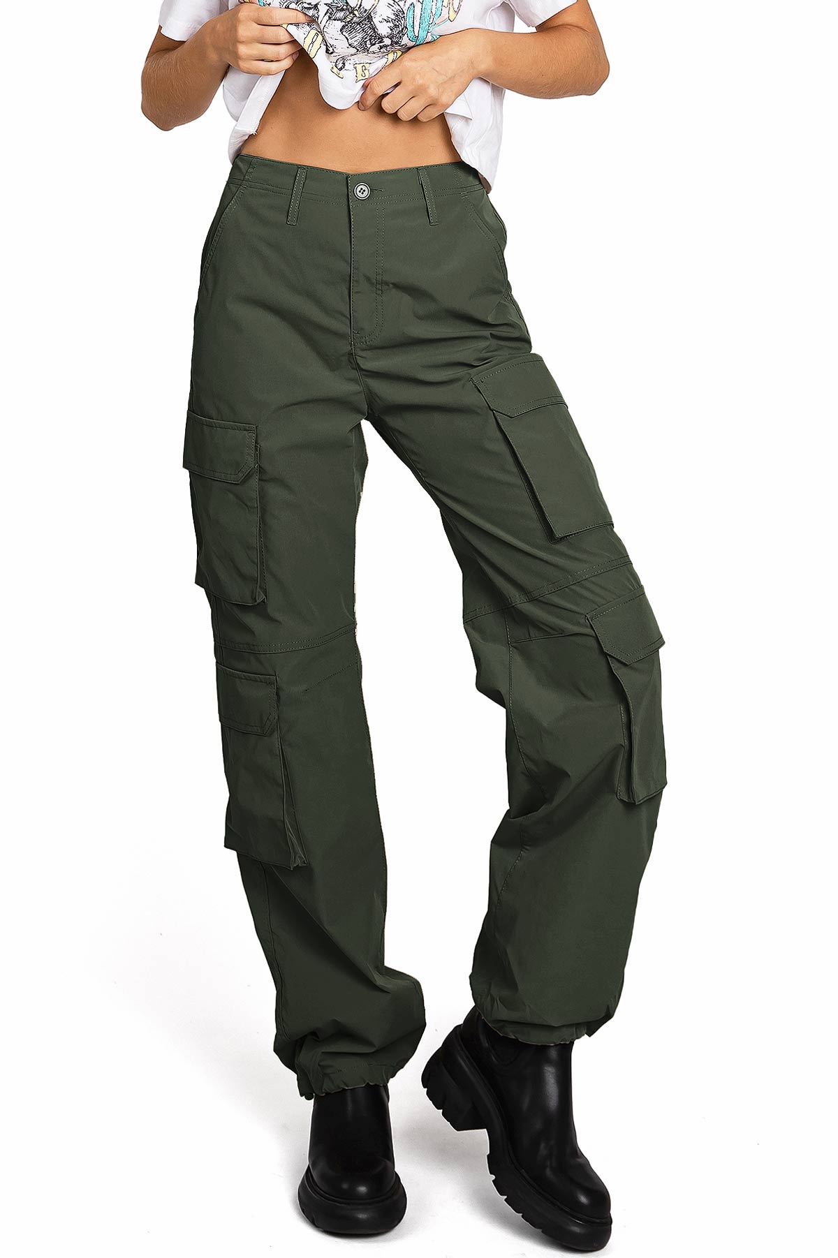 Dark Green Skater - Style Cargo Pants