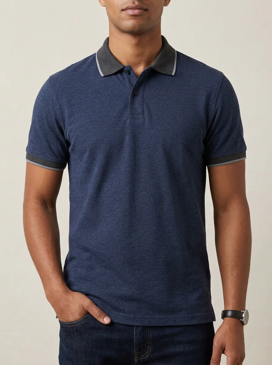 Men's Casual A2 Graphic Printed Polo Shirt