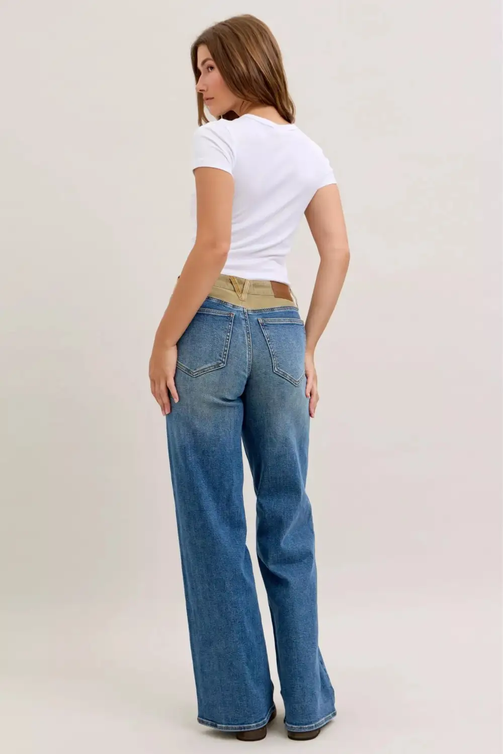 Soft Straight Leg Denim Jeans