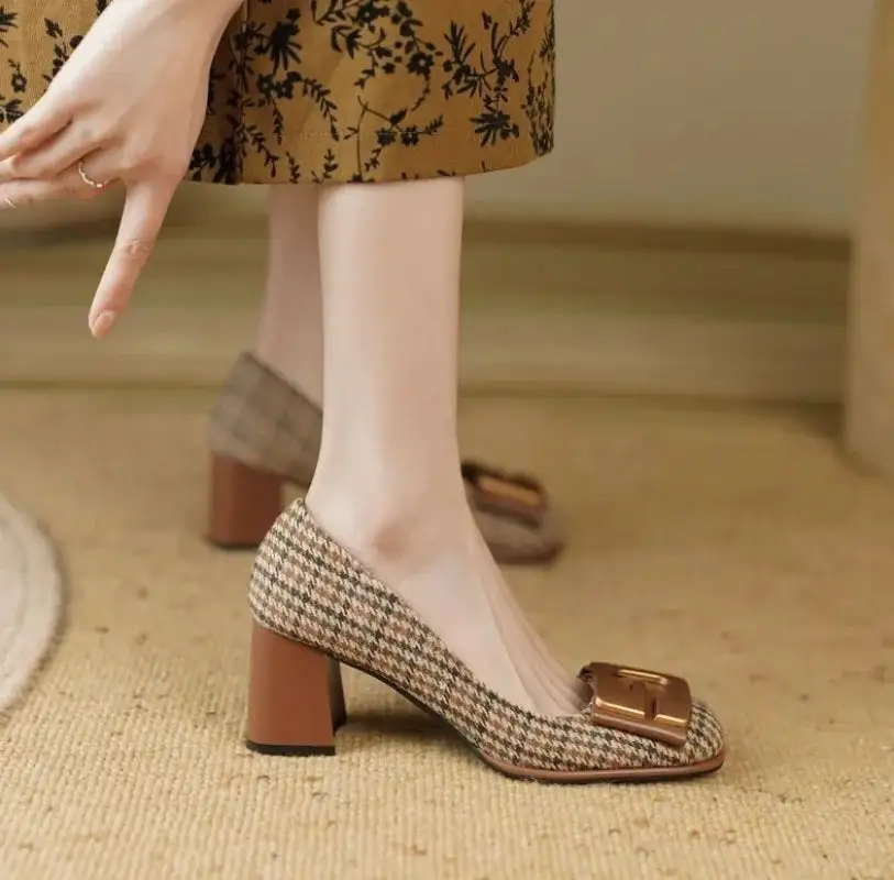 Square Toe Office Ready Pumps