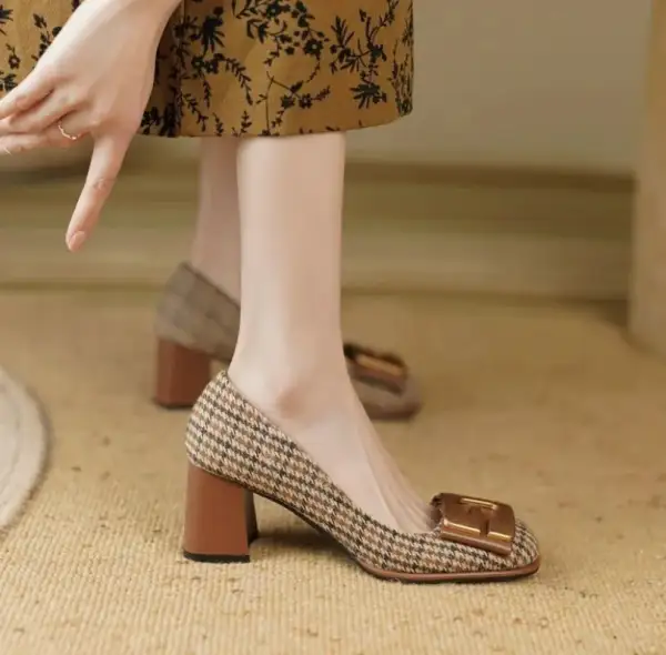 Square Toe Office Ready Pumps