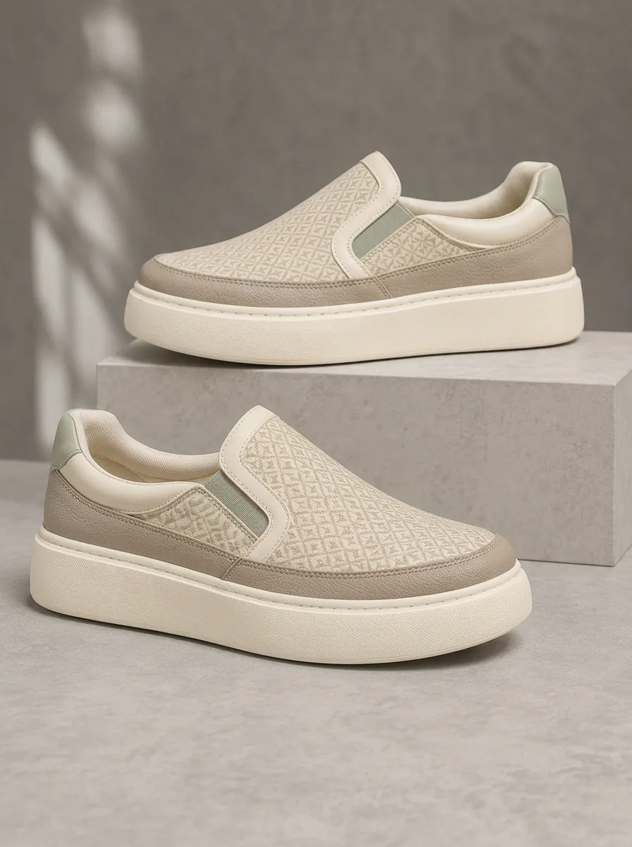 Men's Graphic Geometric Pattern Patterned Slip-on Graphic Skate Shoes