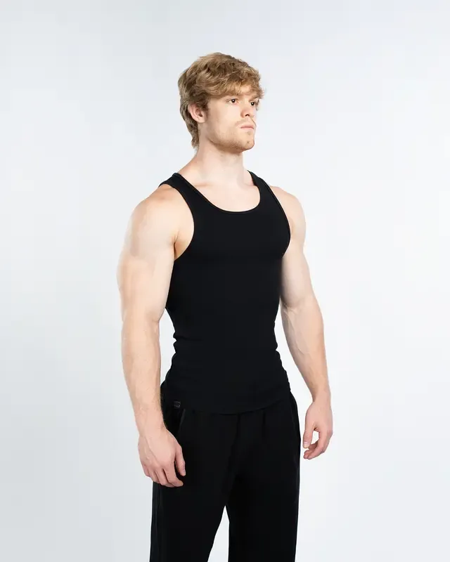 Men's Tank Top Scoop Neck Knit Gym Workout Muscle Tank Undershirt Sleeveless Shirts