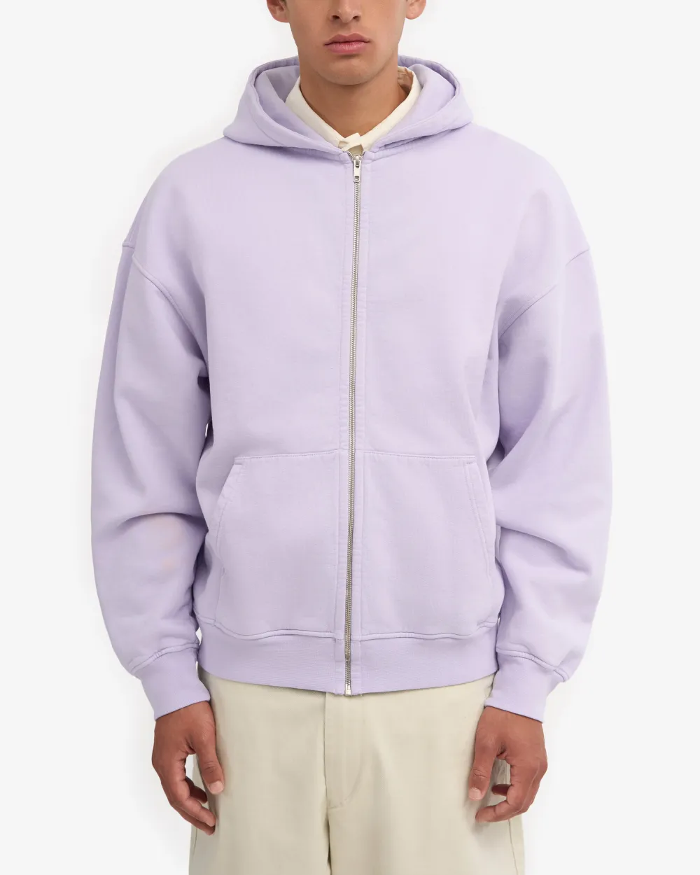 Soft Layering Organic Oversized Zip Hoodie