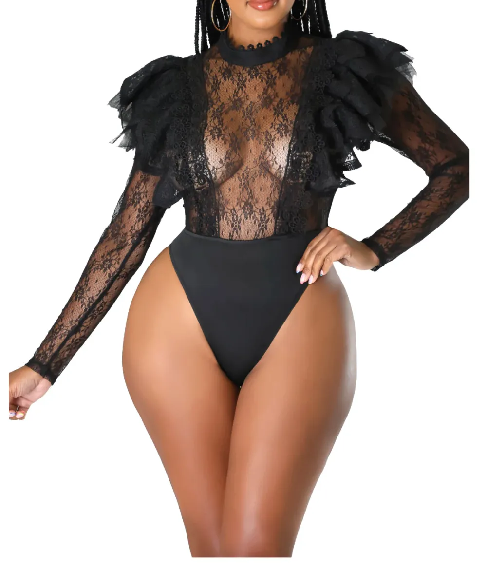 Mock-Neck Everyday Bodusuit
