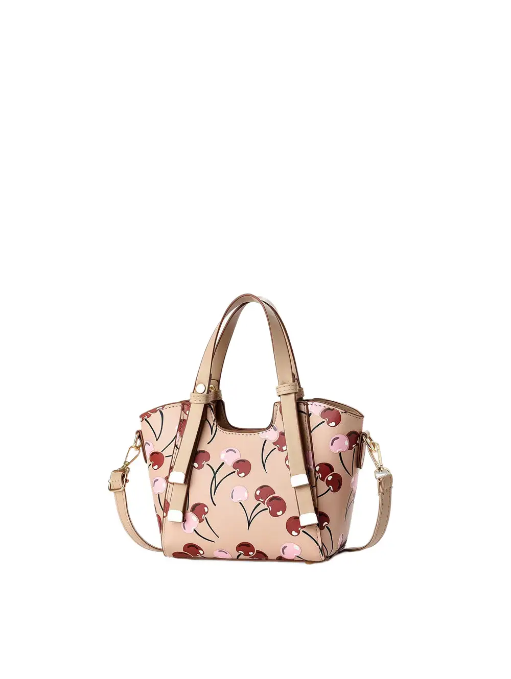 Cherry Print Satchel Bag