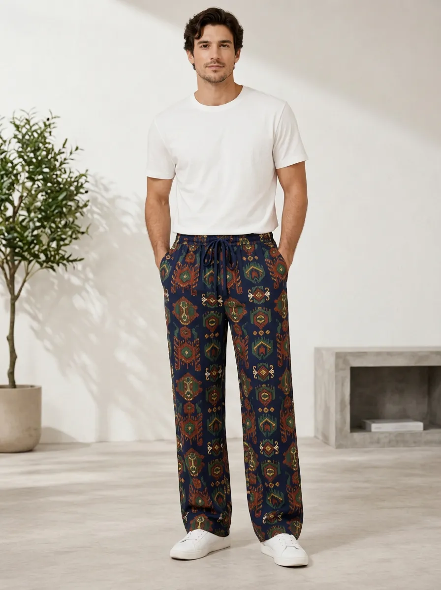 Men's Boho Tribal Pattern Pants