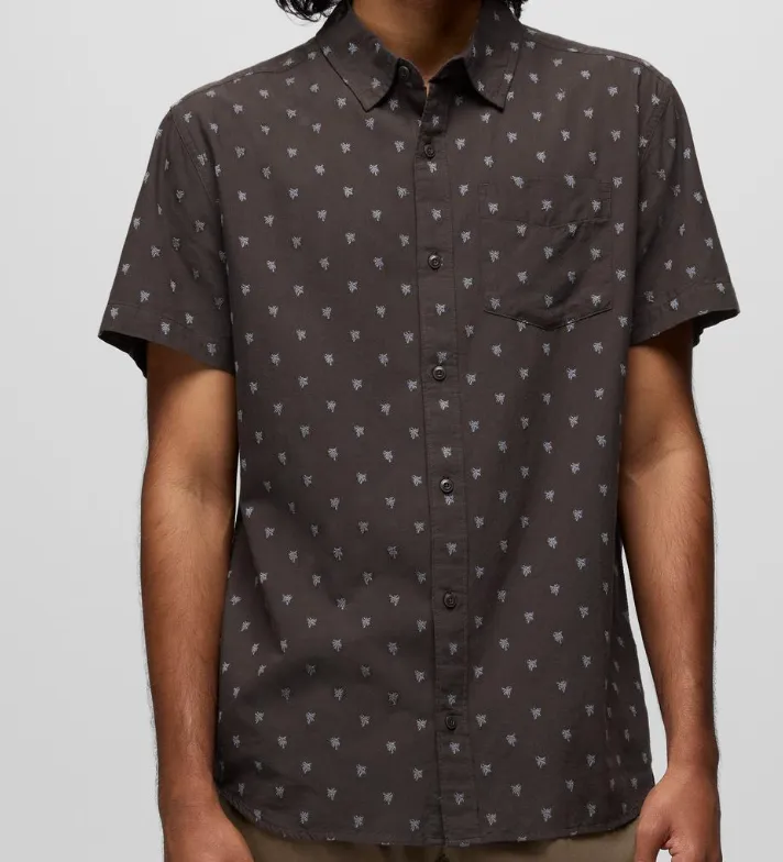 Palm Pattern Men's Short Sleeve Shirt