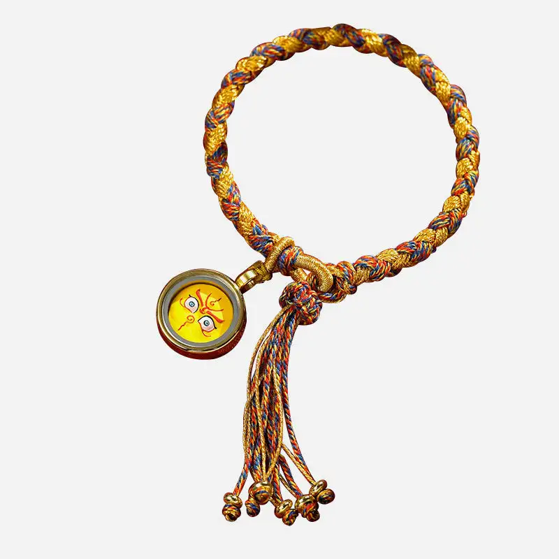 Handmade God Dragon Scale Rope Braid Bracelet