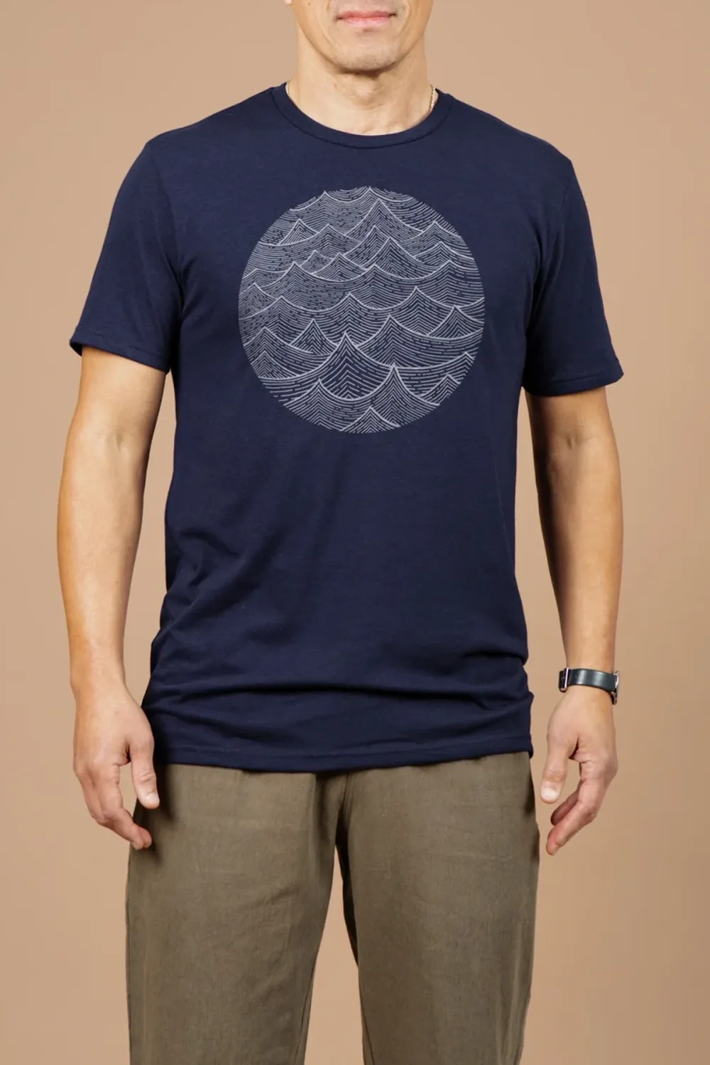 Wave Embroidered Tee