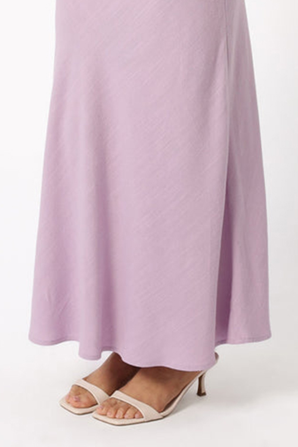 LEISURE MIDI WRAP OVER SKIRT
