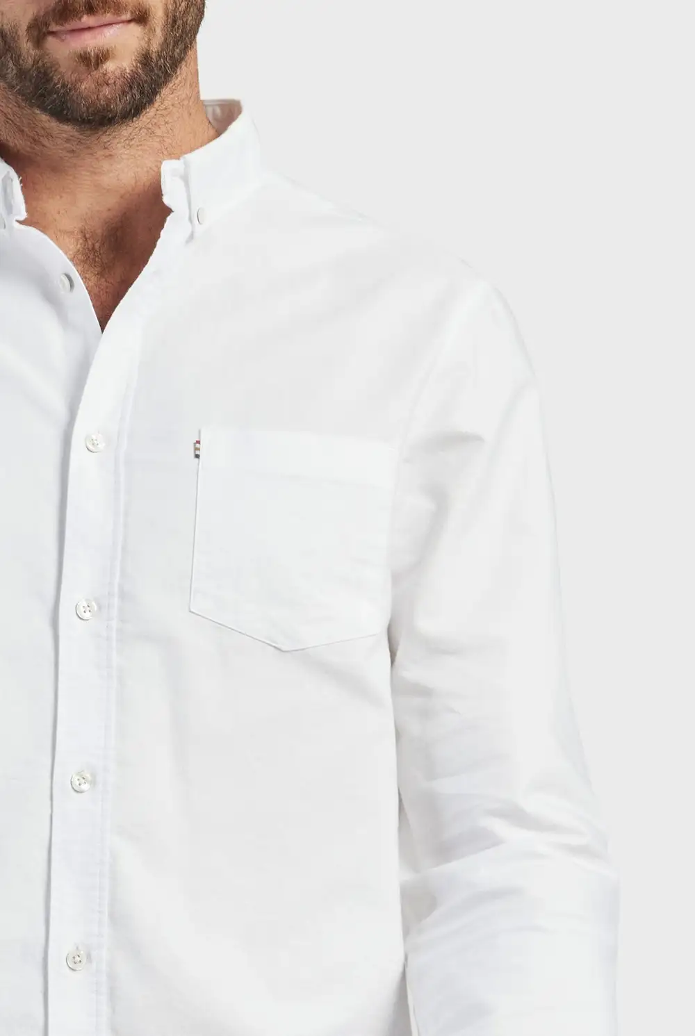 Solid Cotton Long Sleeve Shirt