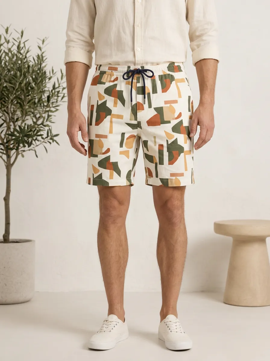 Everyday Style Graphic Print Abstract Print Geometric Print Men's Patterned Casual Pants