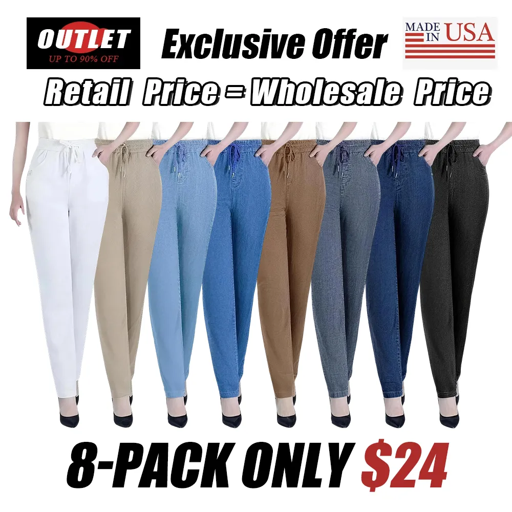 🔥Last Day💥High Waist Ultra-Stretch Mom Jeans🔥8-Pack Only $24