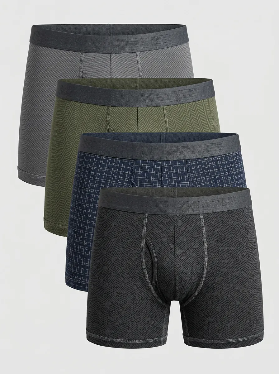 Casual Comfort Waist Four Pack Briefs