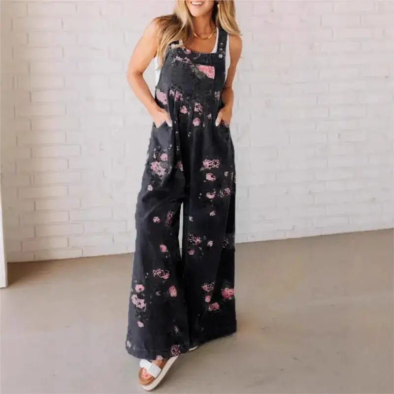 Utility Drawstring Lapel-Neck Jumpsuit
