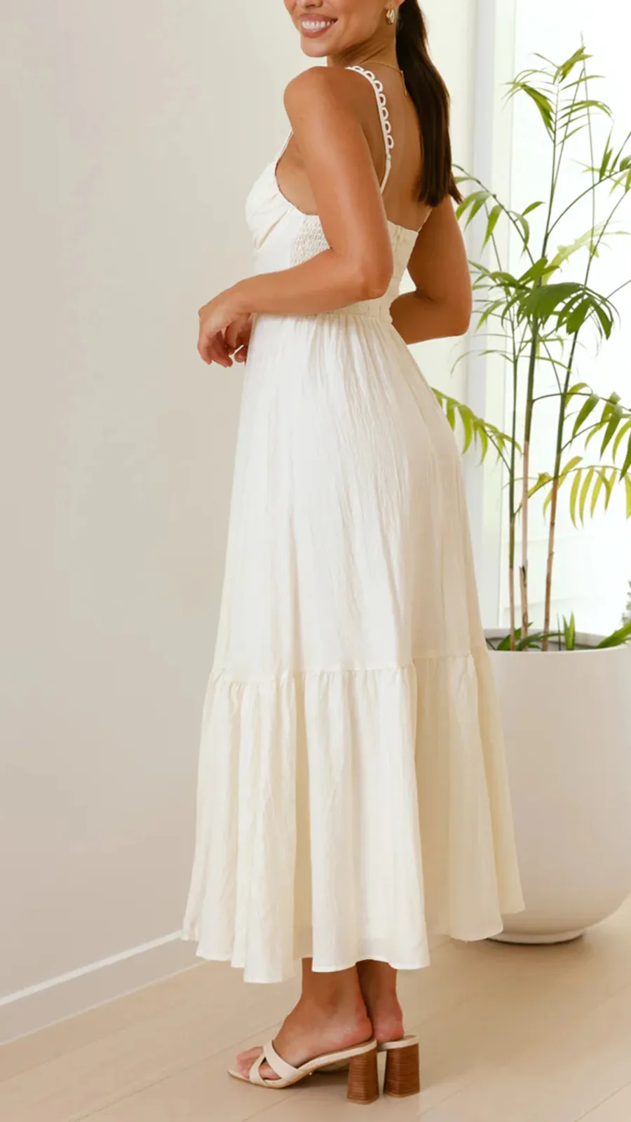 Front Button Detailing Dress