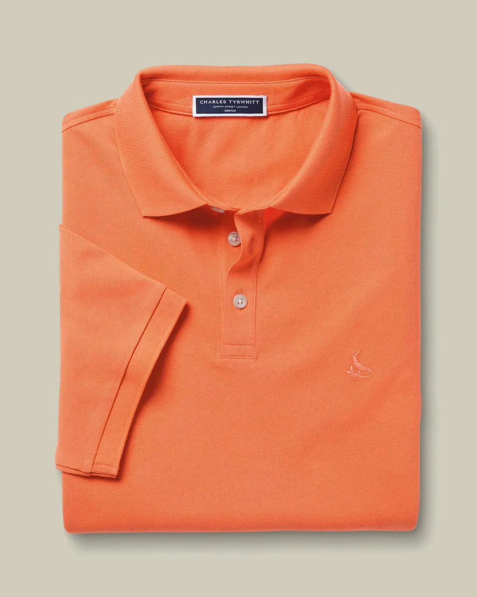 Men'S Casual Business POLO Shirt, Breathable Pique Fabric