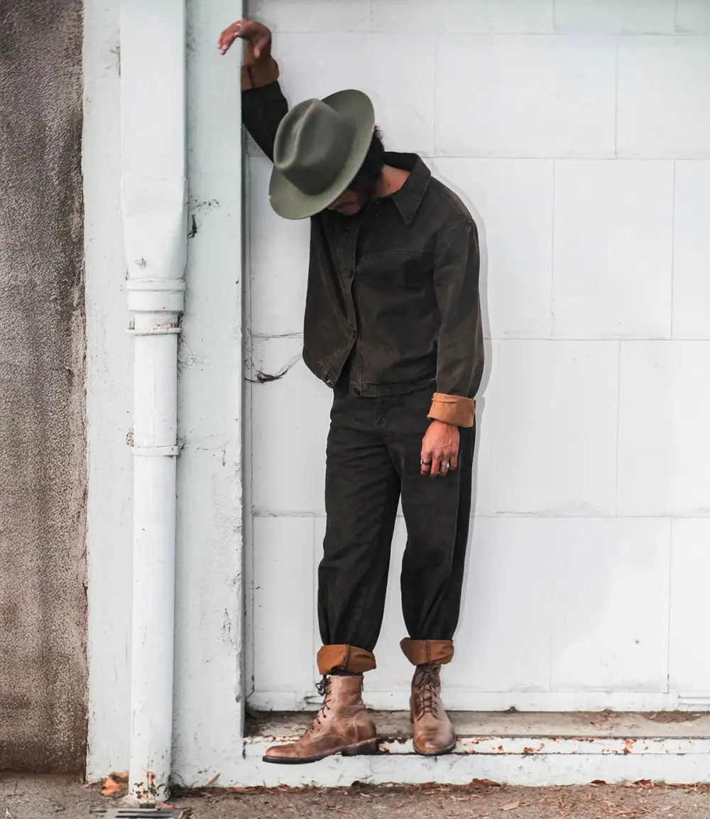 Back-Zip Streamlined Combat Boots