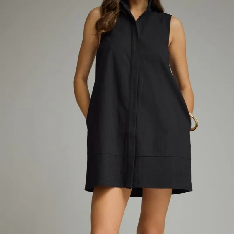 Textured Panel Mini Dress