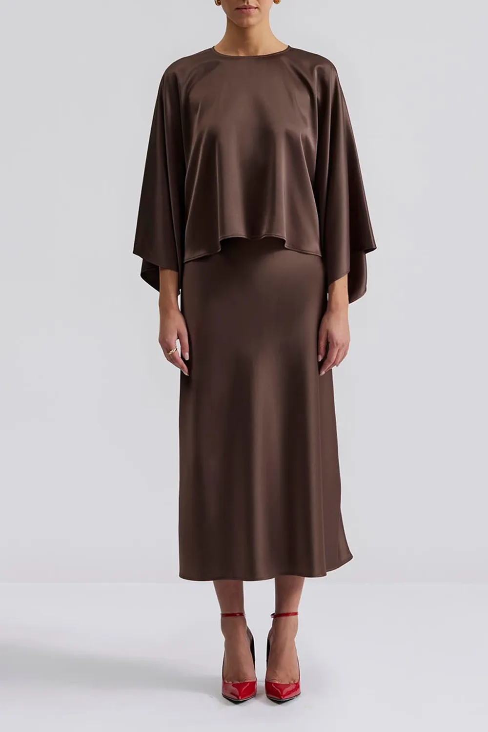 Loose Fit Cape Style Blouse