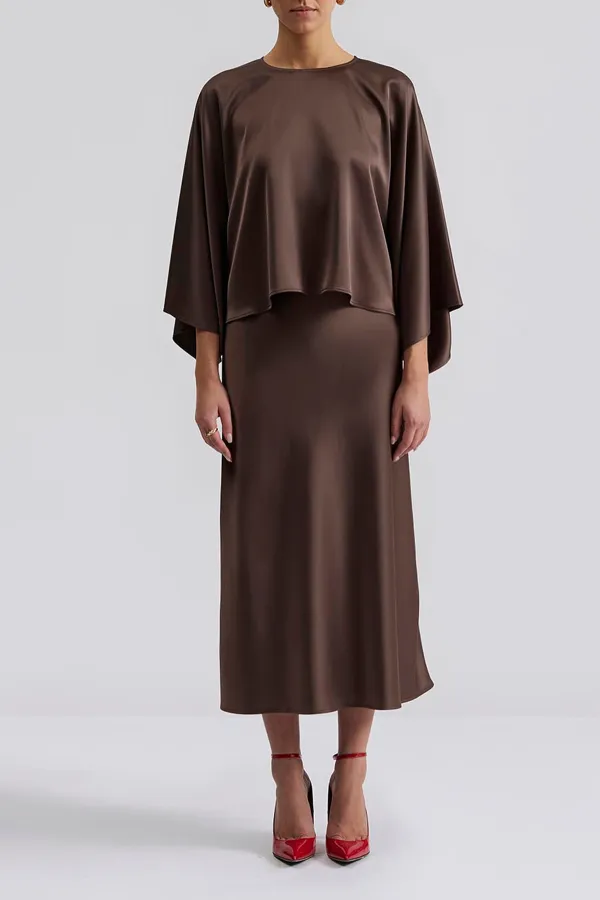 Loose Fit Cape Style Blouse