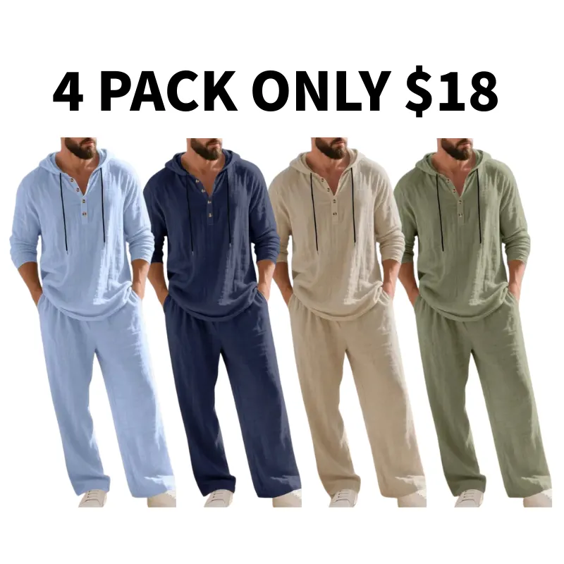 Men’s Hoodie & Jogger Set Casual Loungewear 2-Piece Set