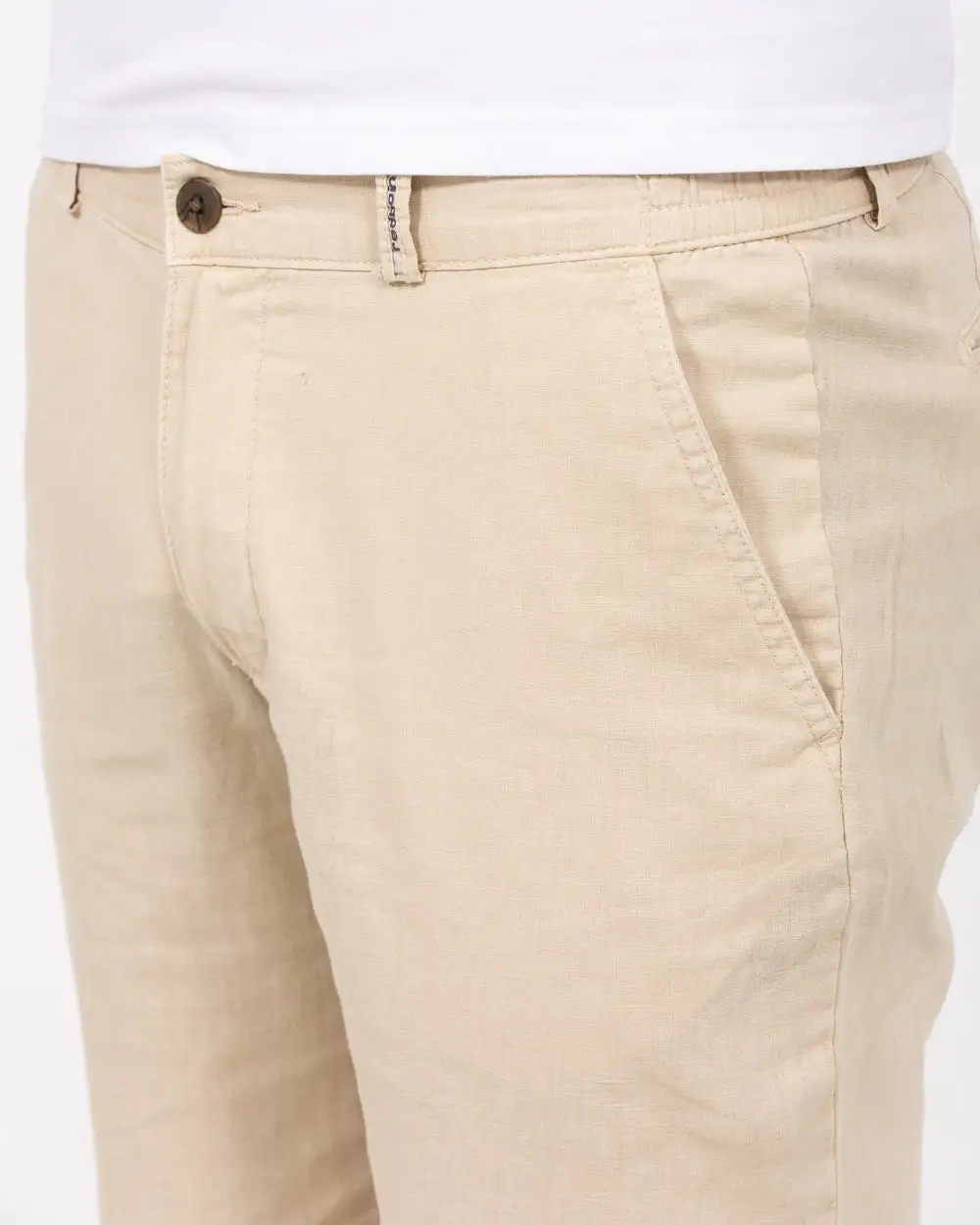 Polished Regular Fit Linen Shorts
