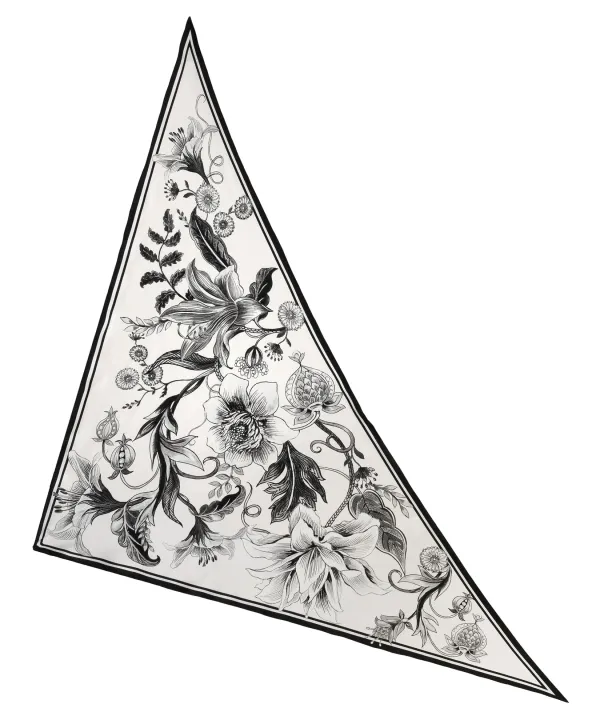 Casual Style Silk Triangle Scarf