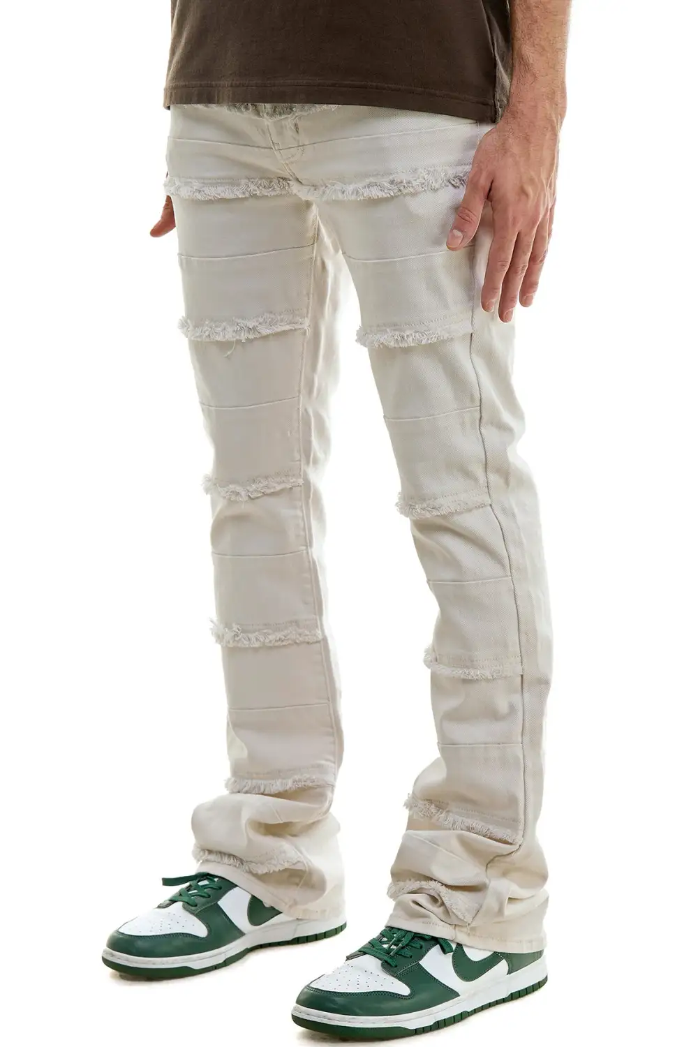 Men's Clean Flare Skinny Stacked Pants