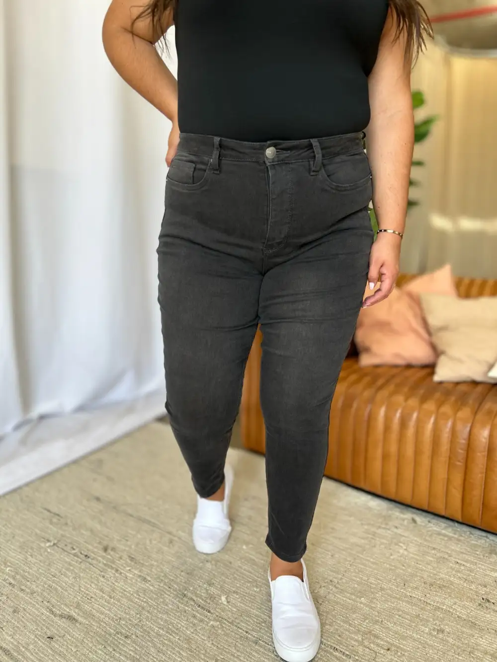 Classic High Waist Skinny Denim Jeans